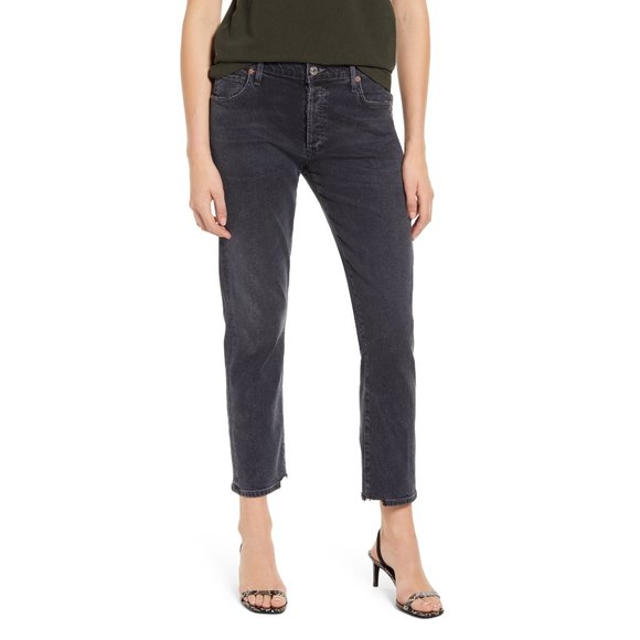 Citizens of Humanity Emerson Slim Boyfriend Jeans in Monocrome 24 - Picture 2 of 8